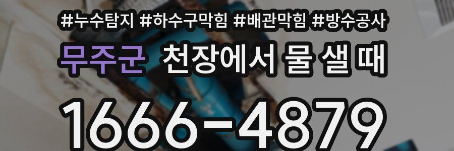 무주군 천장에서 물 샐 때