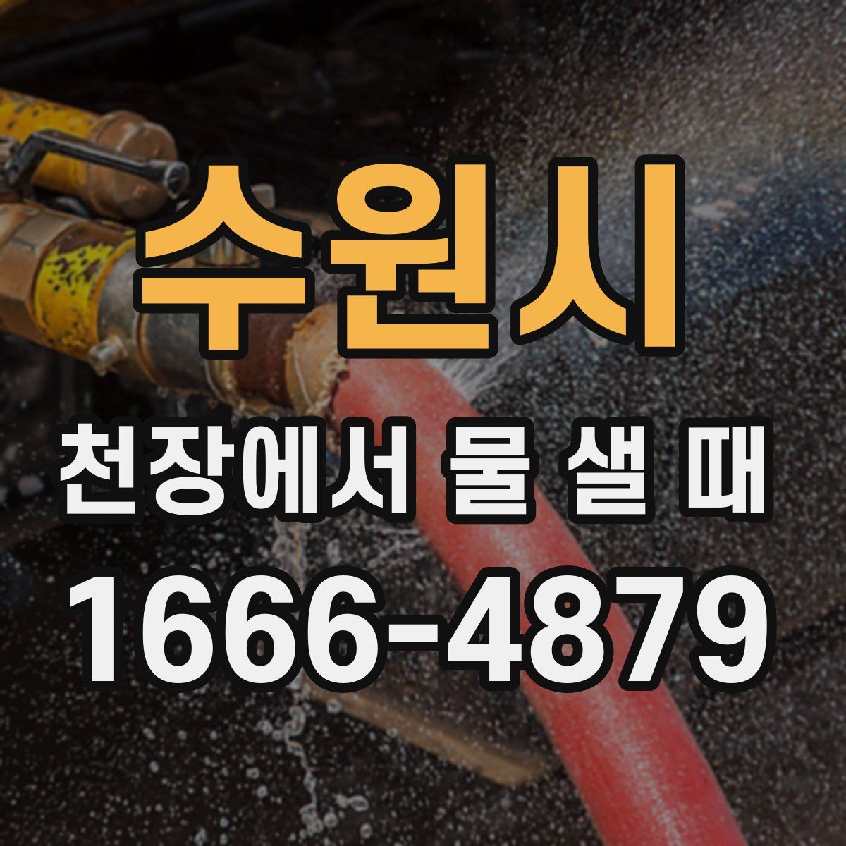 수원시 천장에서 물 샐 때