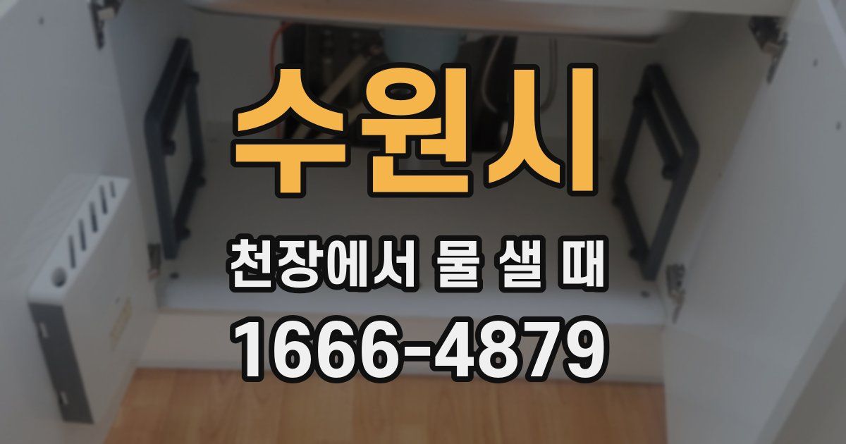 수원시 천장에서 물 샐 때