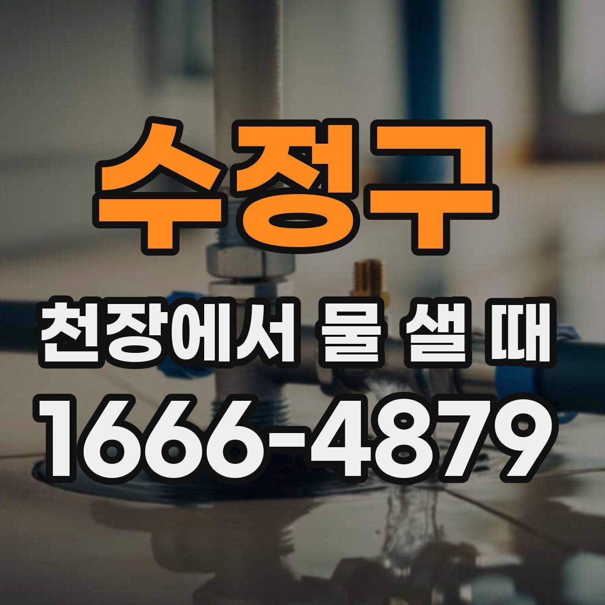수정구 천장에서 물 샐 때
