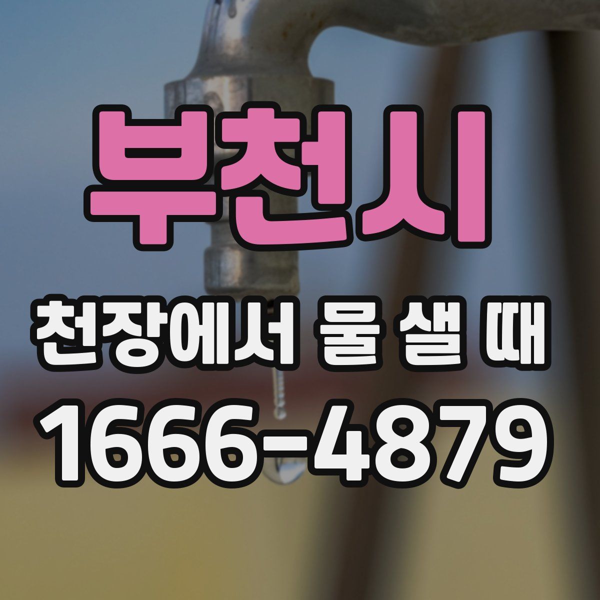 부천시 천장에서 물 샐 때