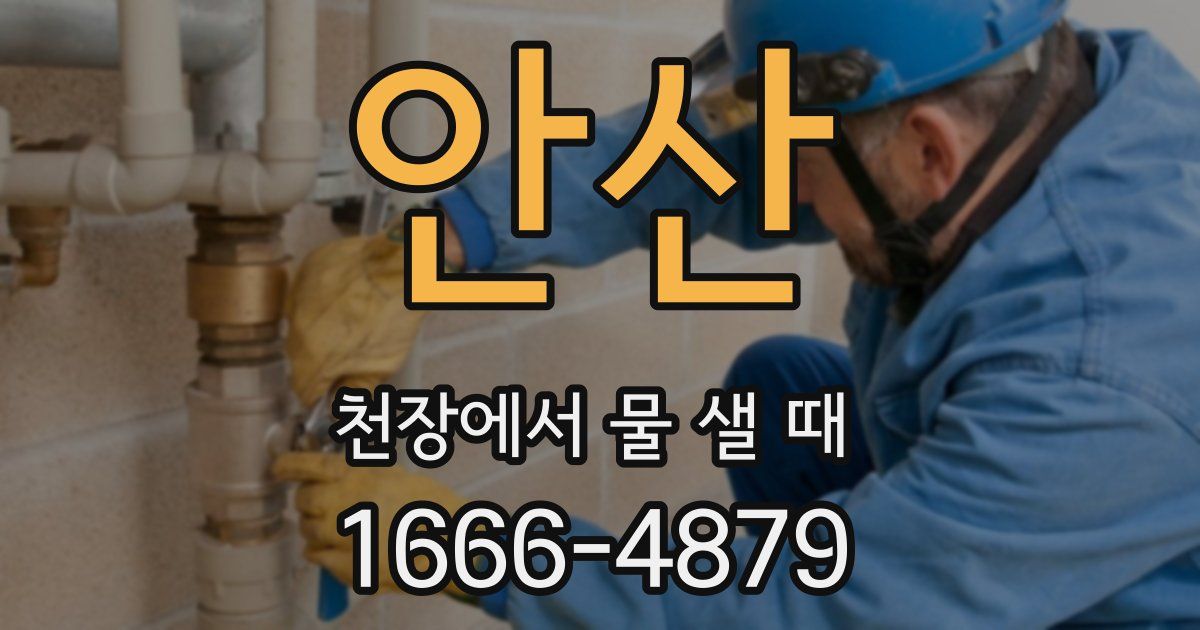 안산 천장에서 물 샐 때