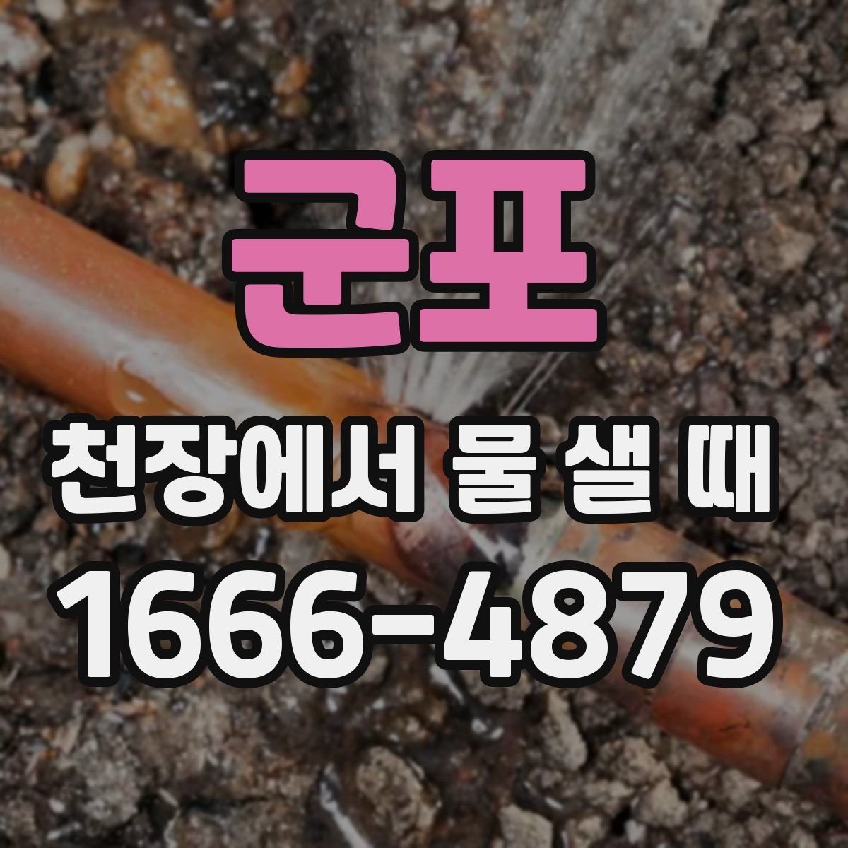 군포 천장에서 물 샐 때