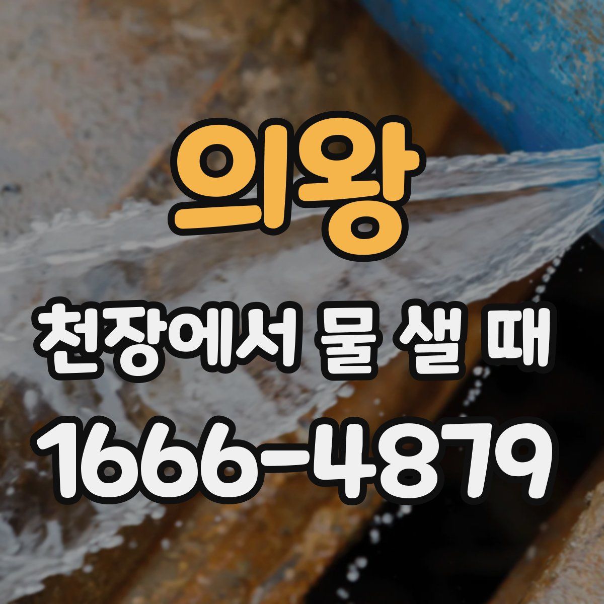 의왕 천장에서 물 샐 때