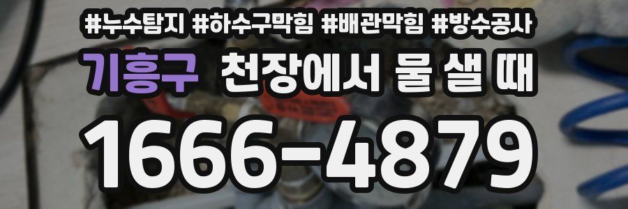 기흥구 천장에서 물 샐 때