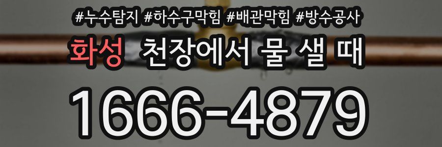 화성 천장에서 물 샐 때