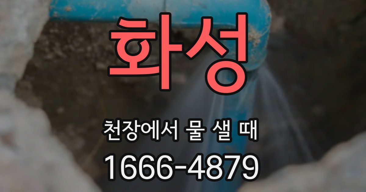 화성 천장에서 물 샐 때