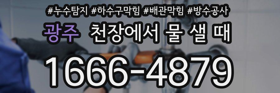 광주 천장에서 물 샐 때