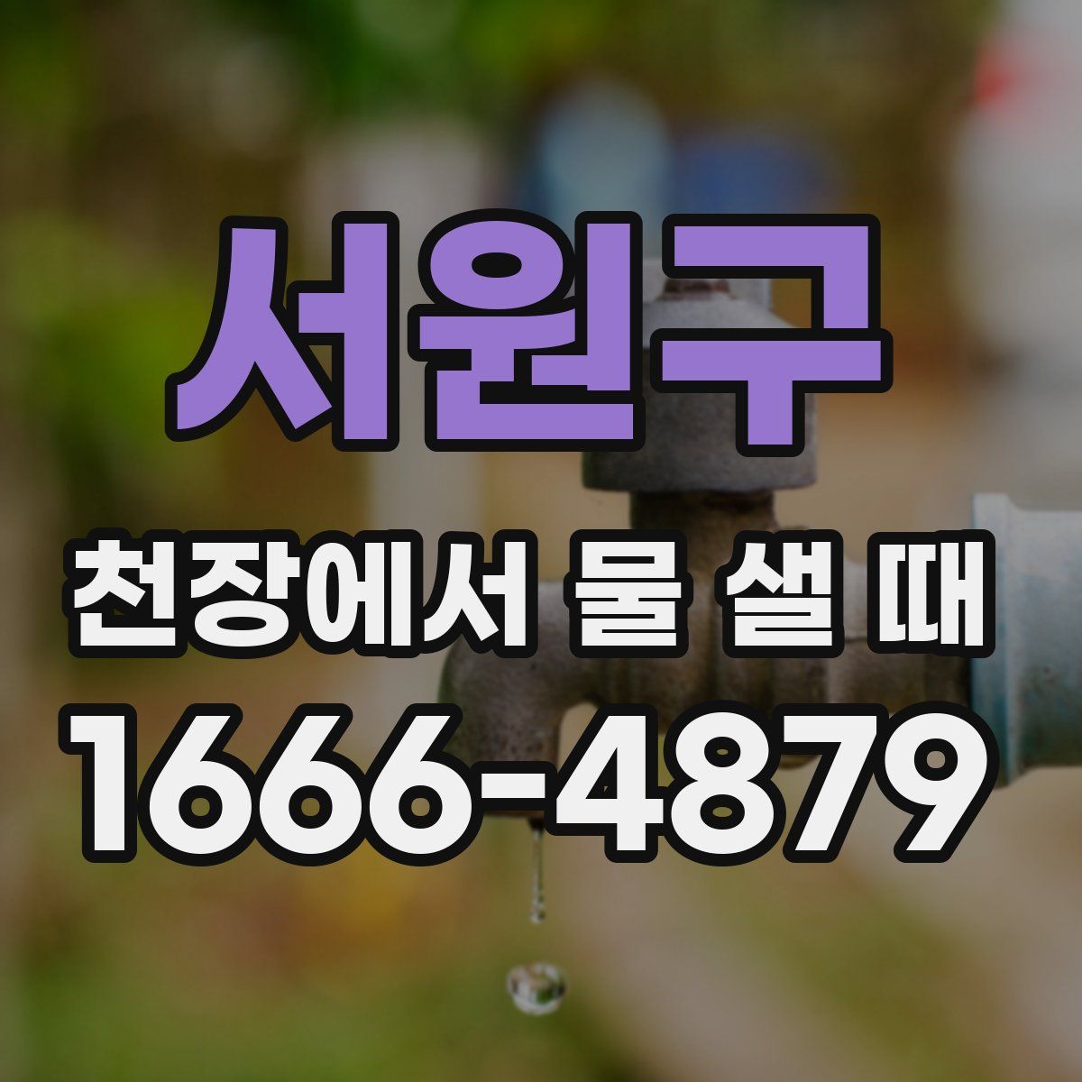 서원구 천장에서 물 샐 때