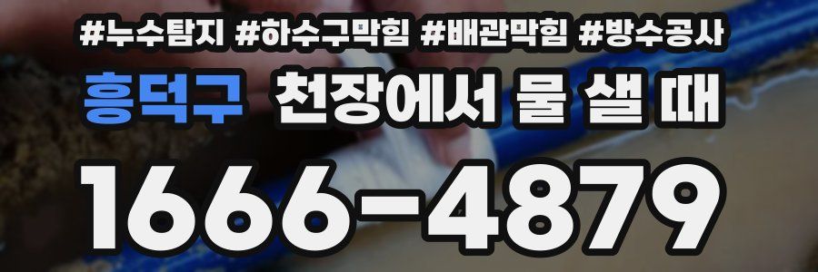 흥덕구 천장에서 물 샐 때