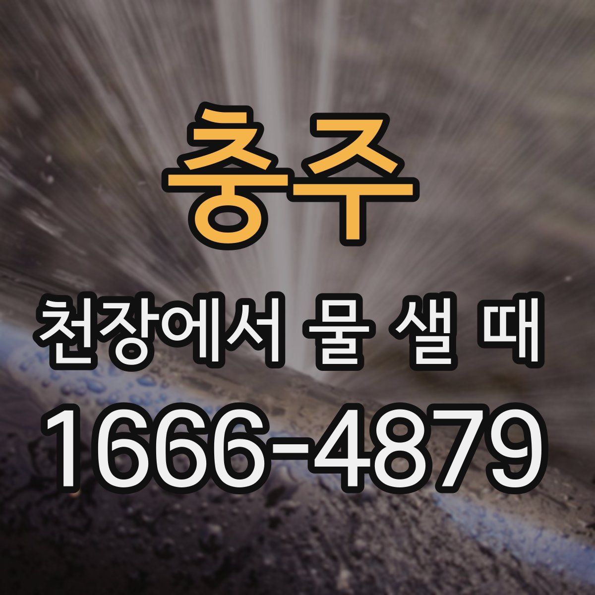 충주 천장에서 물 샐 때