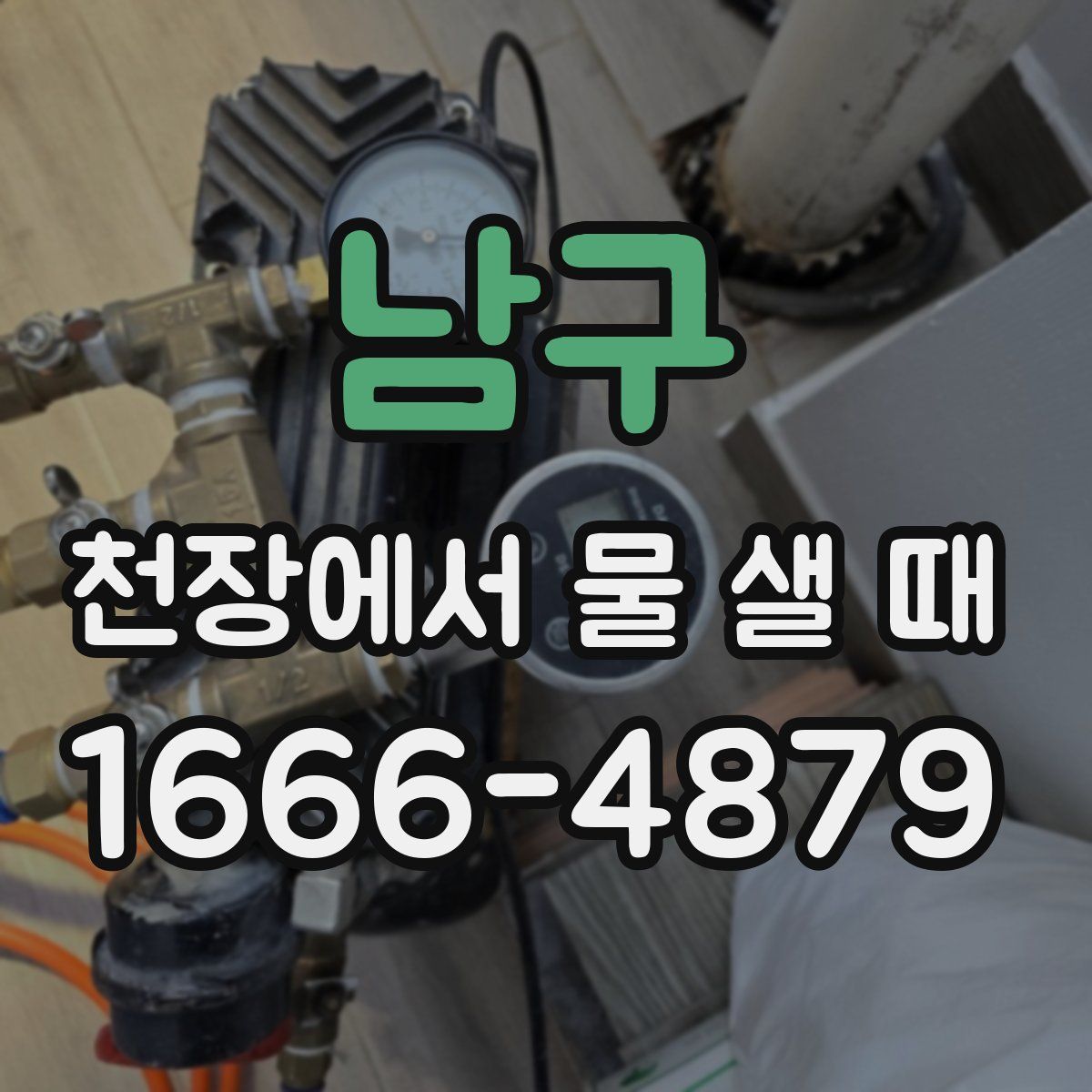 남구 천장에서 물 샐 때