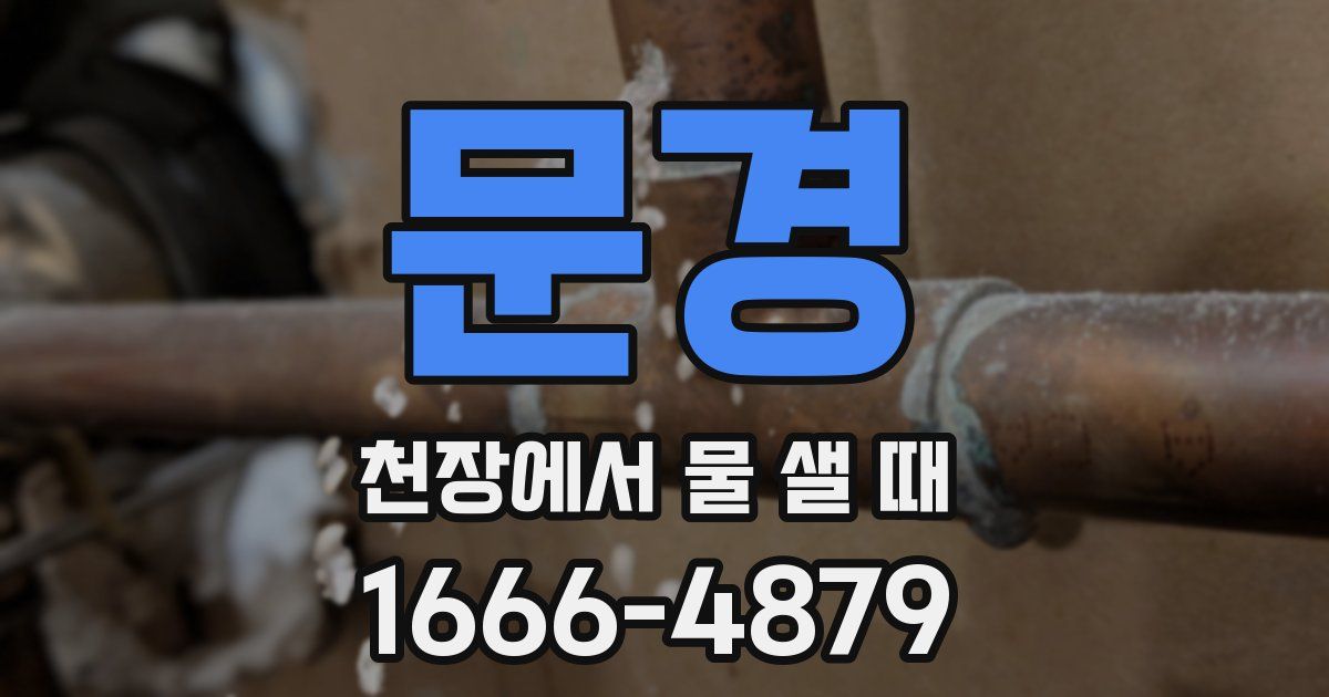 문경 천장에서 물 샐 때