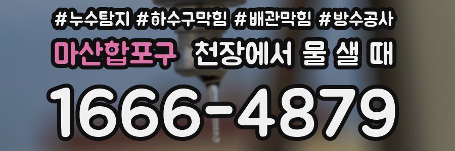 마산합포구 천장에서 물 샐 때