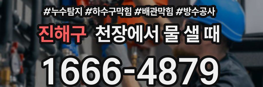 진해구 천장에서 물 샐 때