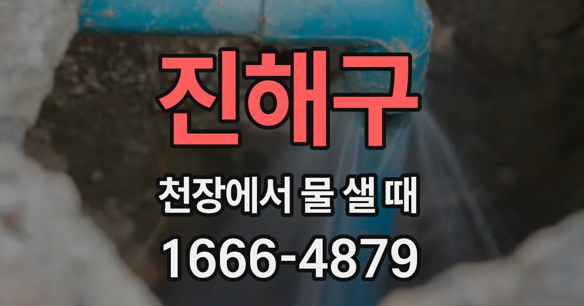 진해구 천장에서 물 샐 때