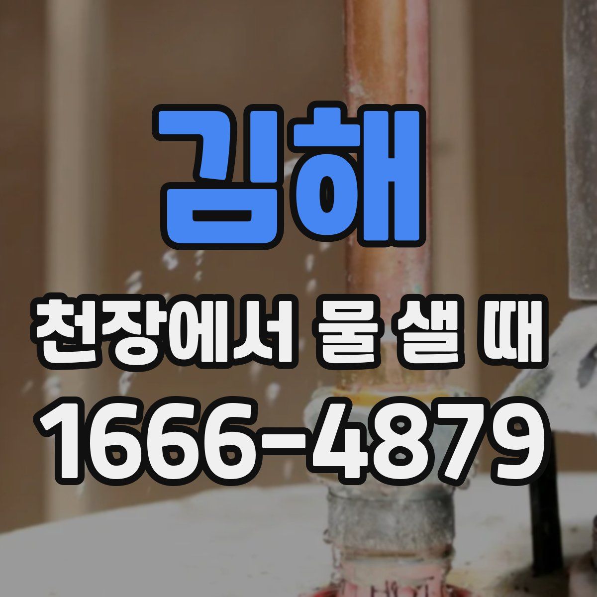 김해 천장에서 물 샐 때