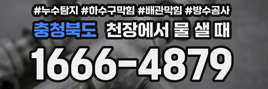 충청북도 천장에서 물 샐 때