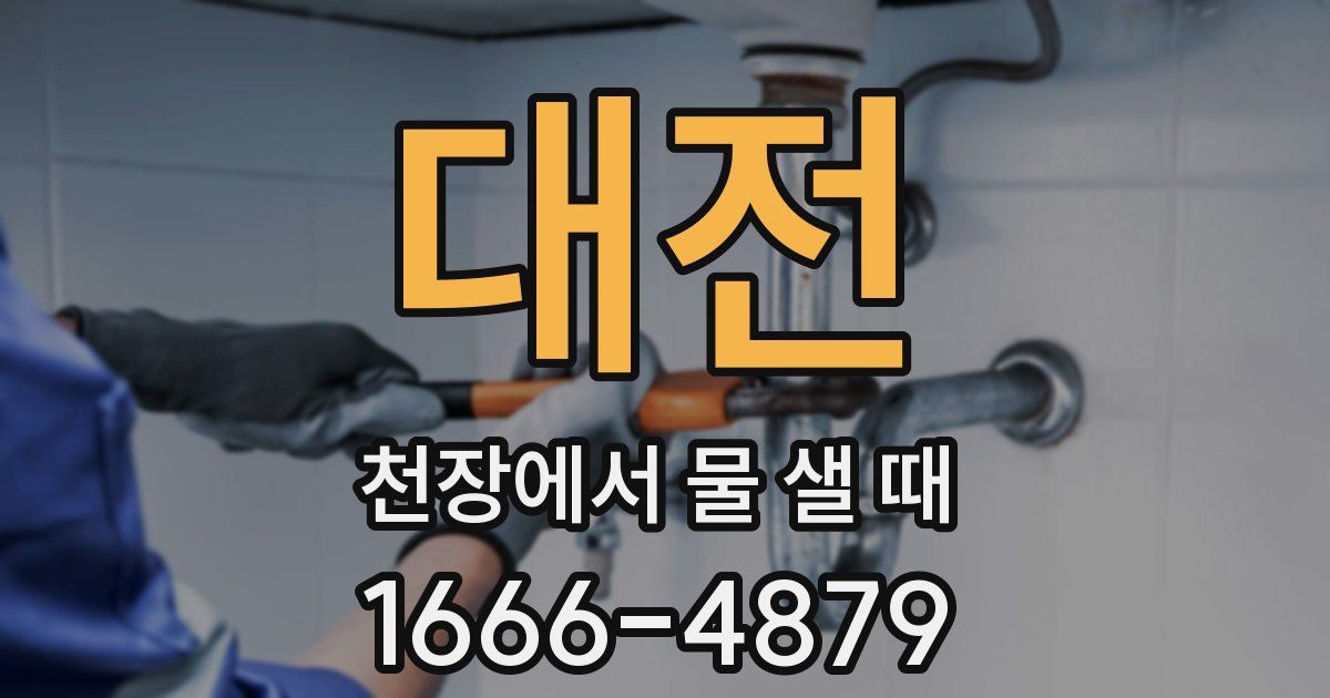 대전 천장에서 물 샐 때