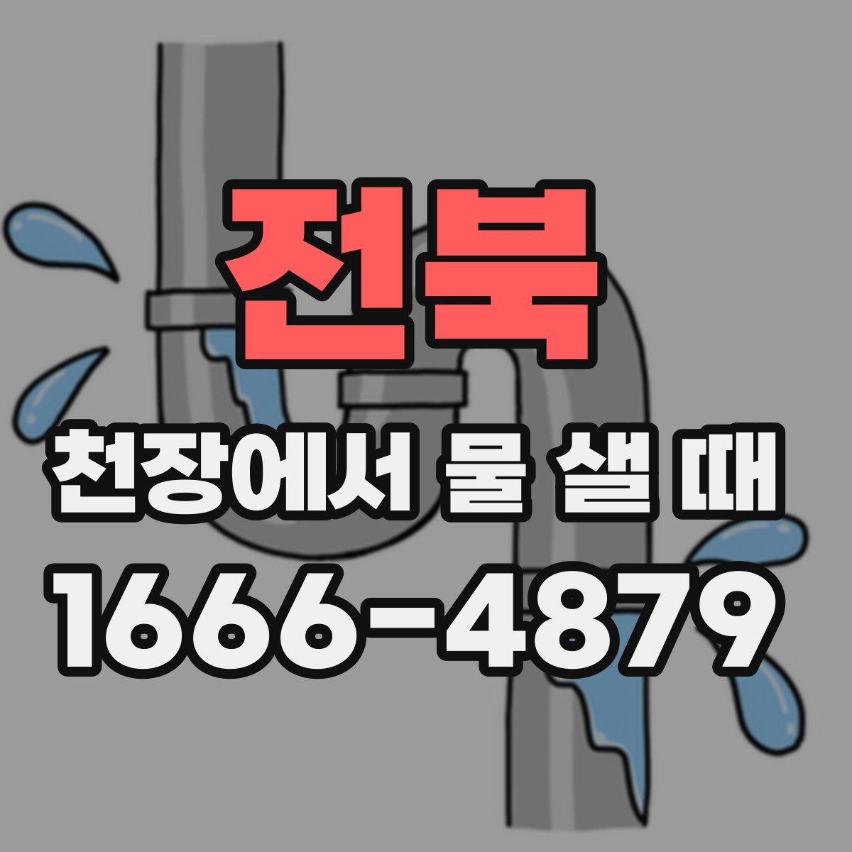 전북 천장에서 물 샐 때