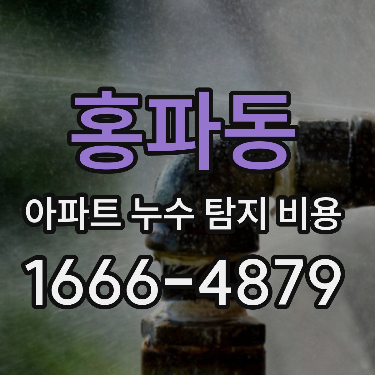 홍파동 아파트 누수 탐지 비용