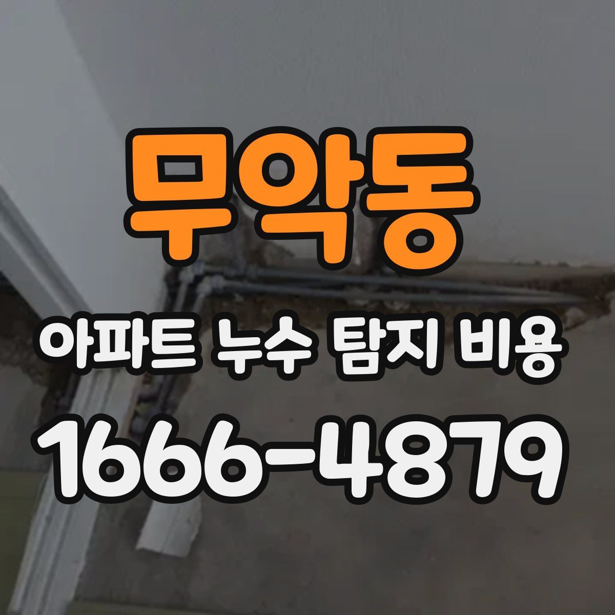 무악동 아파트 누수 탐지 비용