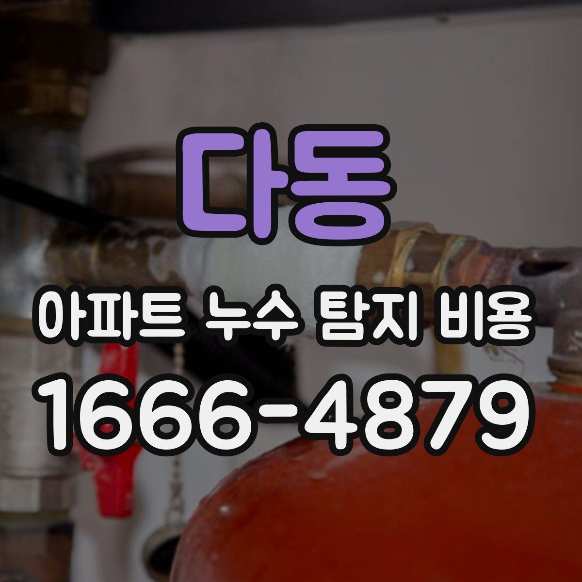 다동 아파트 누수 탐지 비용