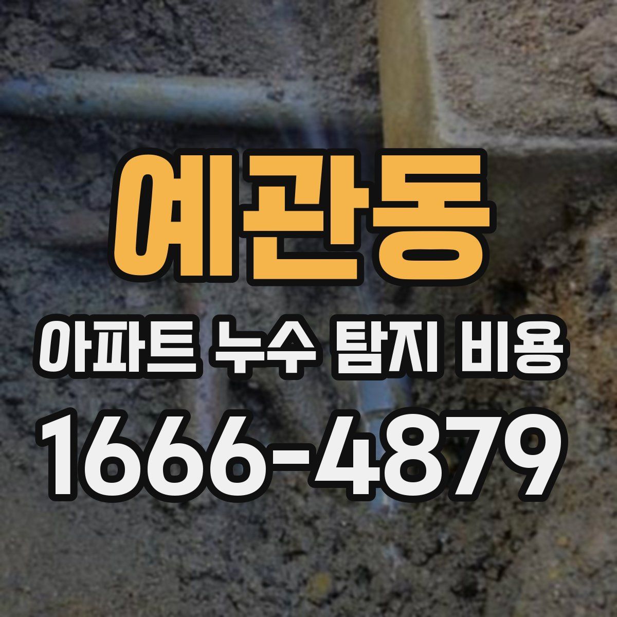 예관동 아파트 누수 탐지 비용