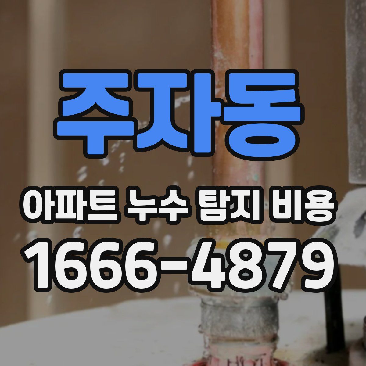 주자동 아파트 누수 탐지 비용