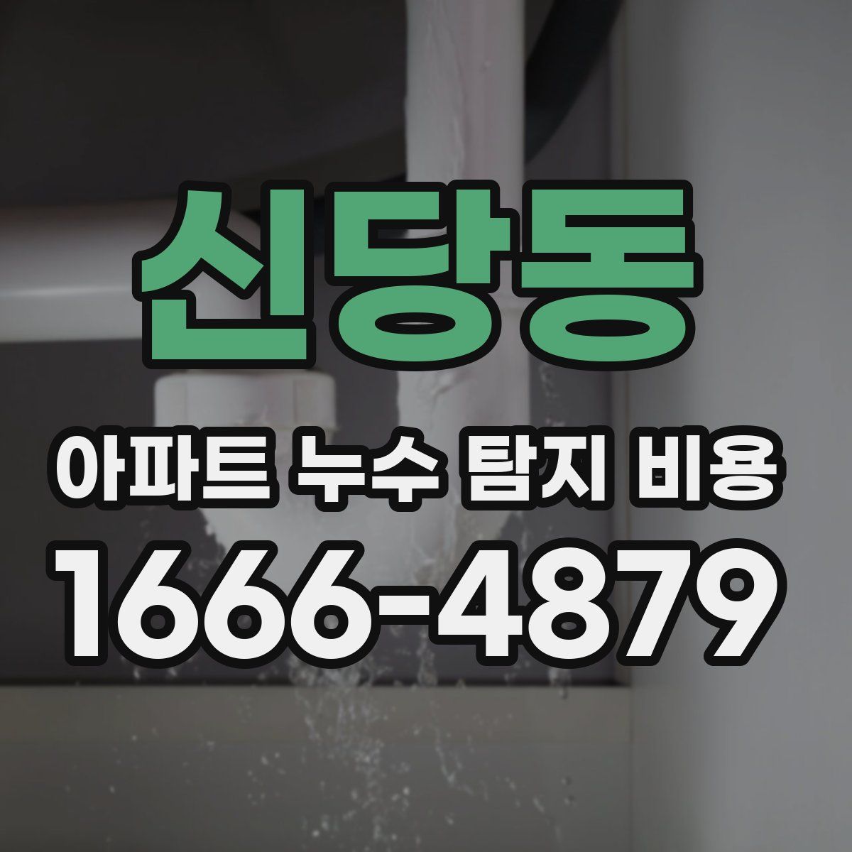 신당동 아파트 누수 탐지 비용
