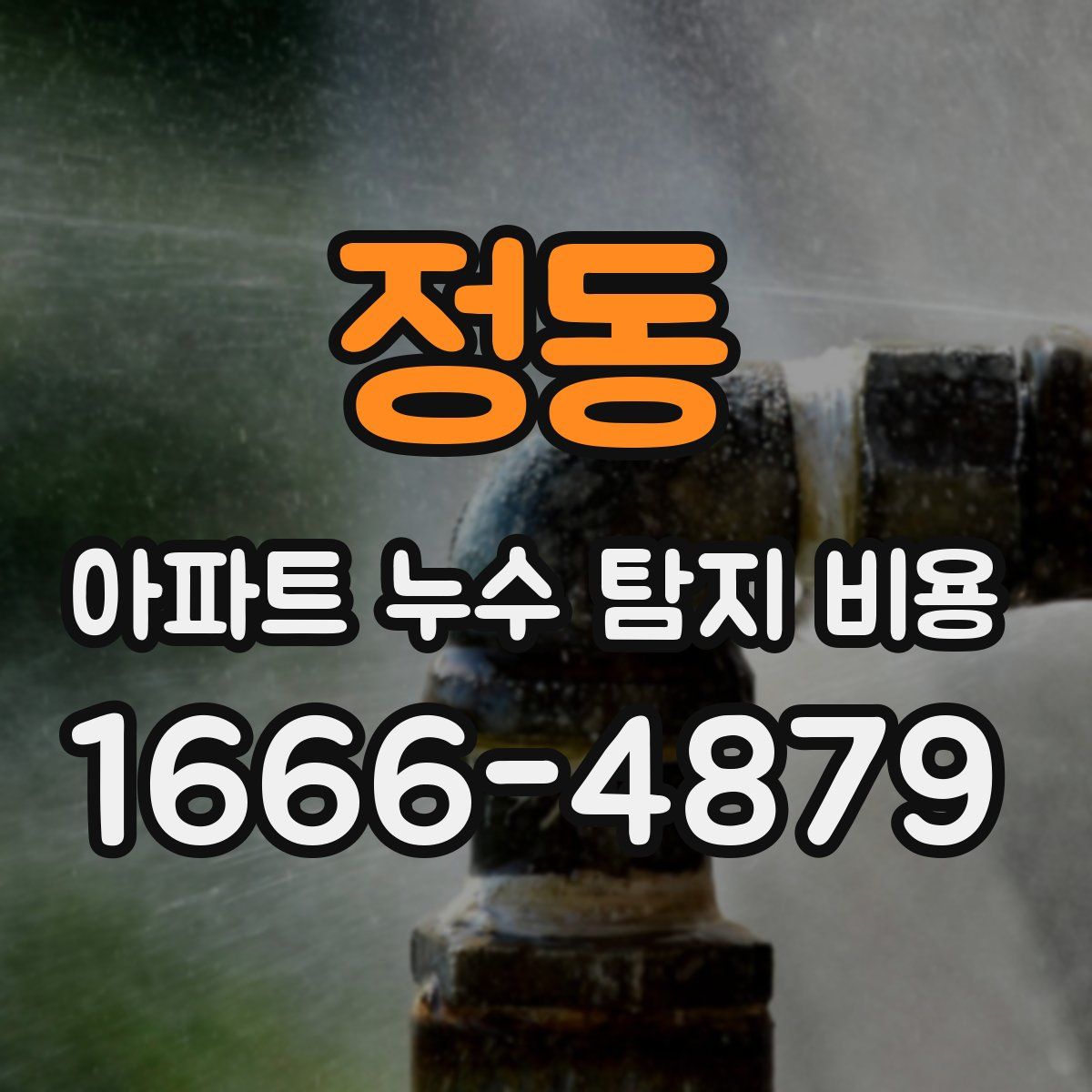 정동 아파트 누수 탐지 비용