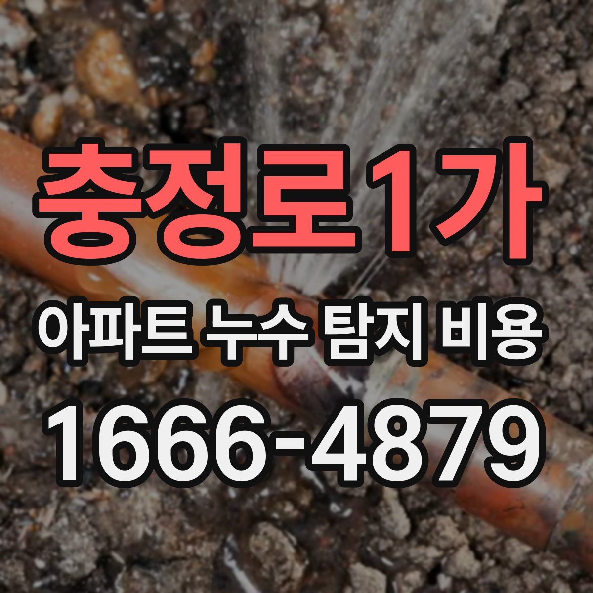 충정로1가 아파트 누수 탐지 비용