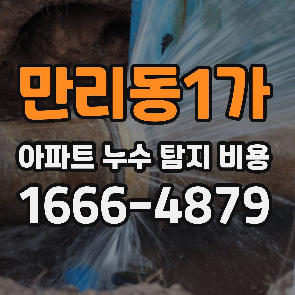 만리동1가 아파트 누수 탐지 비용