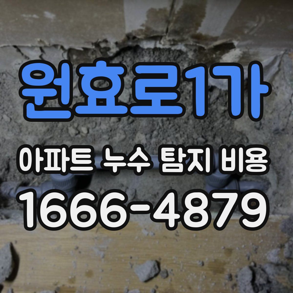 원효로1가 아파트 누수 탐지 비용