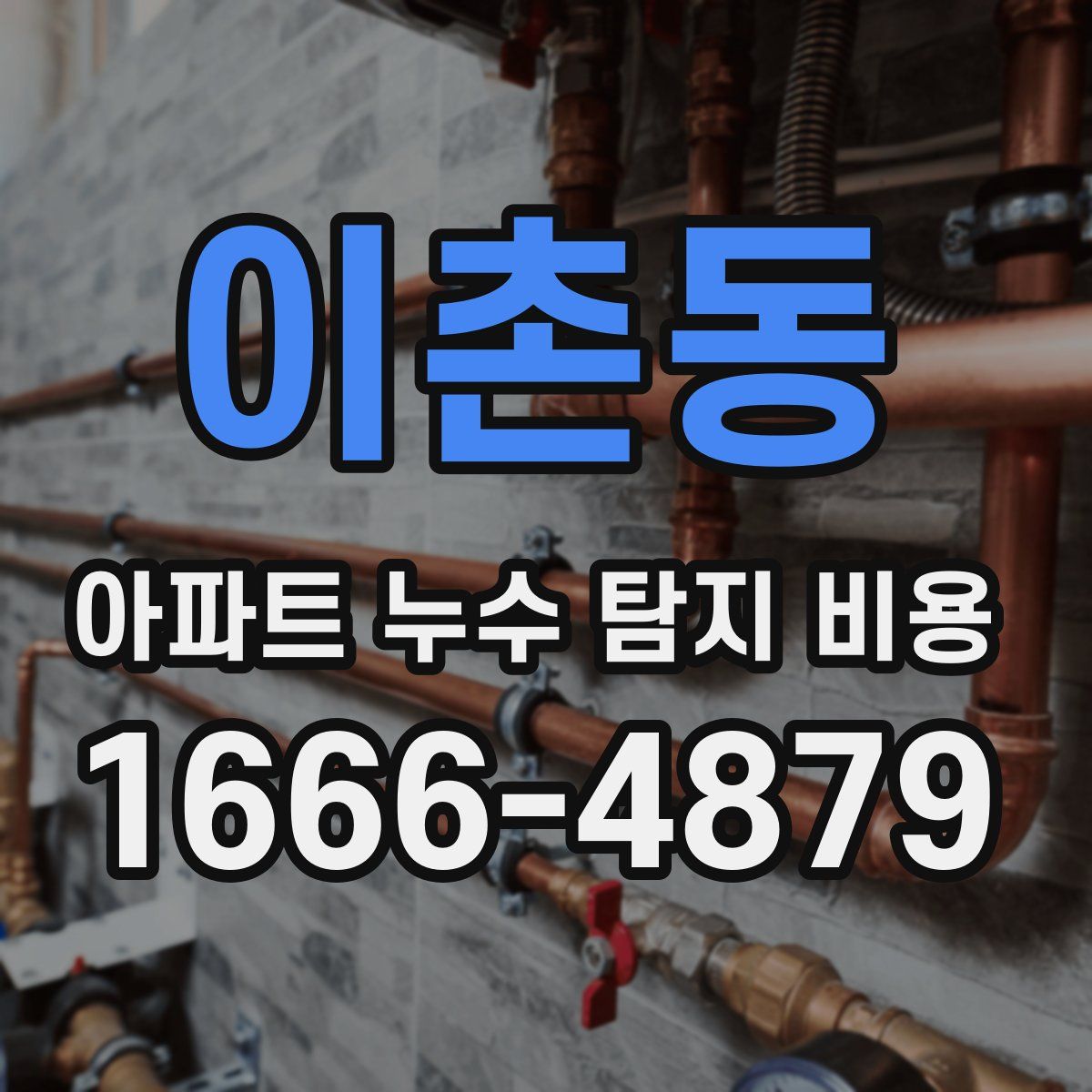 이촌동 아파트 누수 탐지 비용