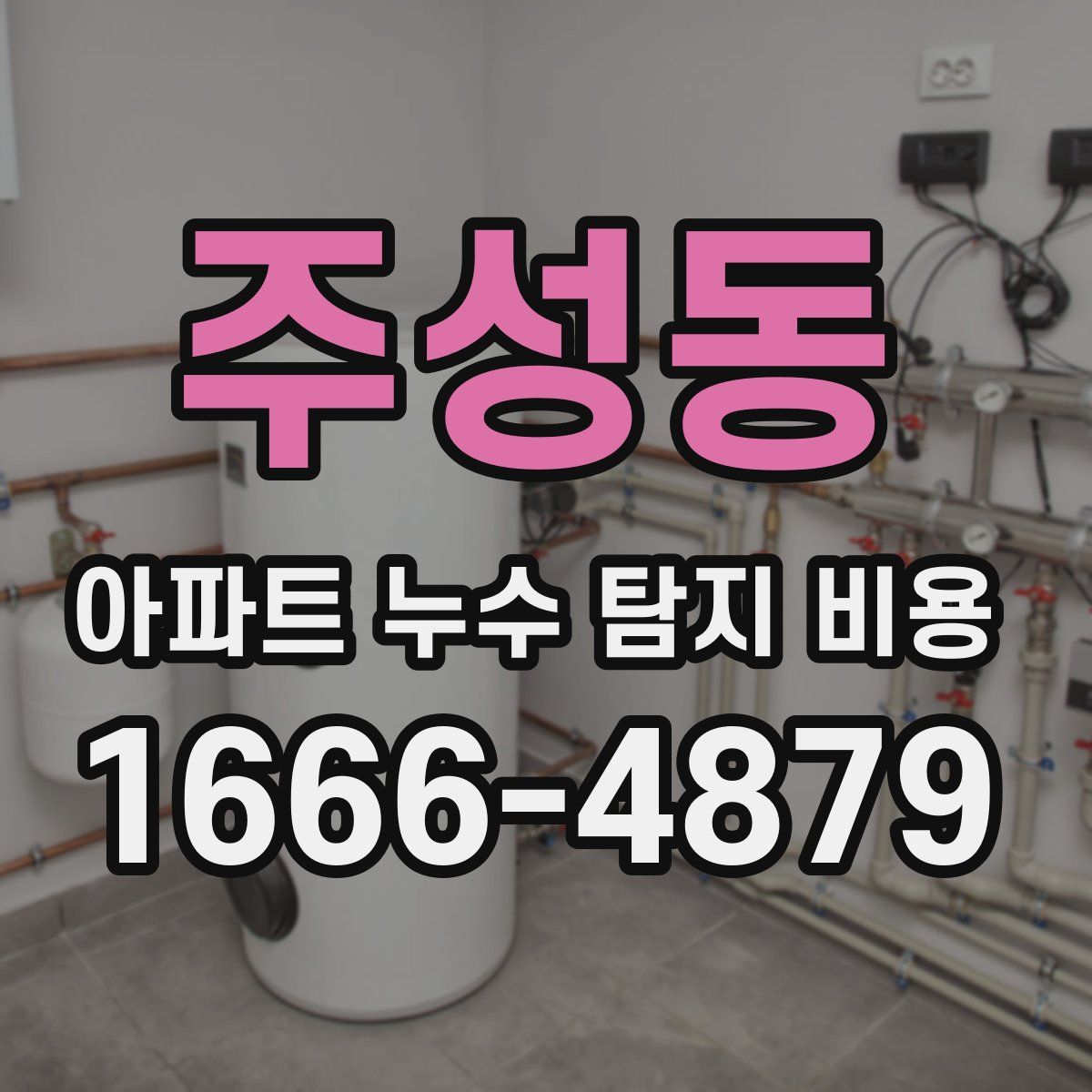 주성동 아파트 누수 탐지 비용