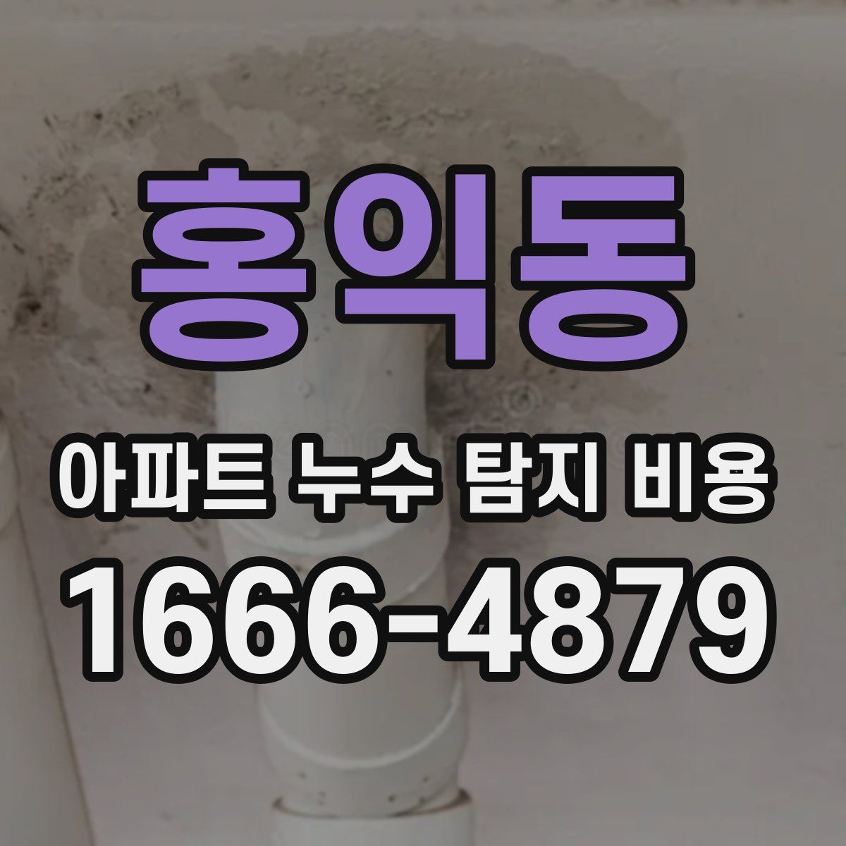 홍익동 아파트 누수 탐지 비용