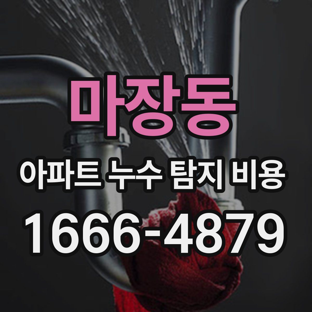 마장동 아파트 누수 탐지 비용