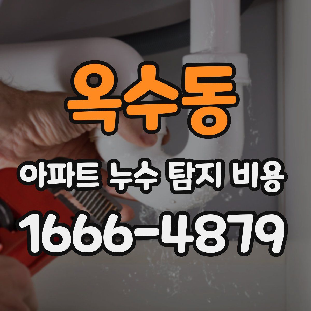 옥수동 아파트 누수 탐지 비용