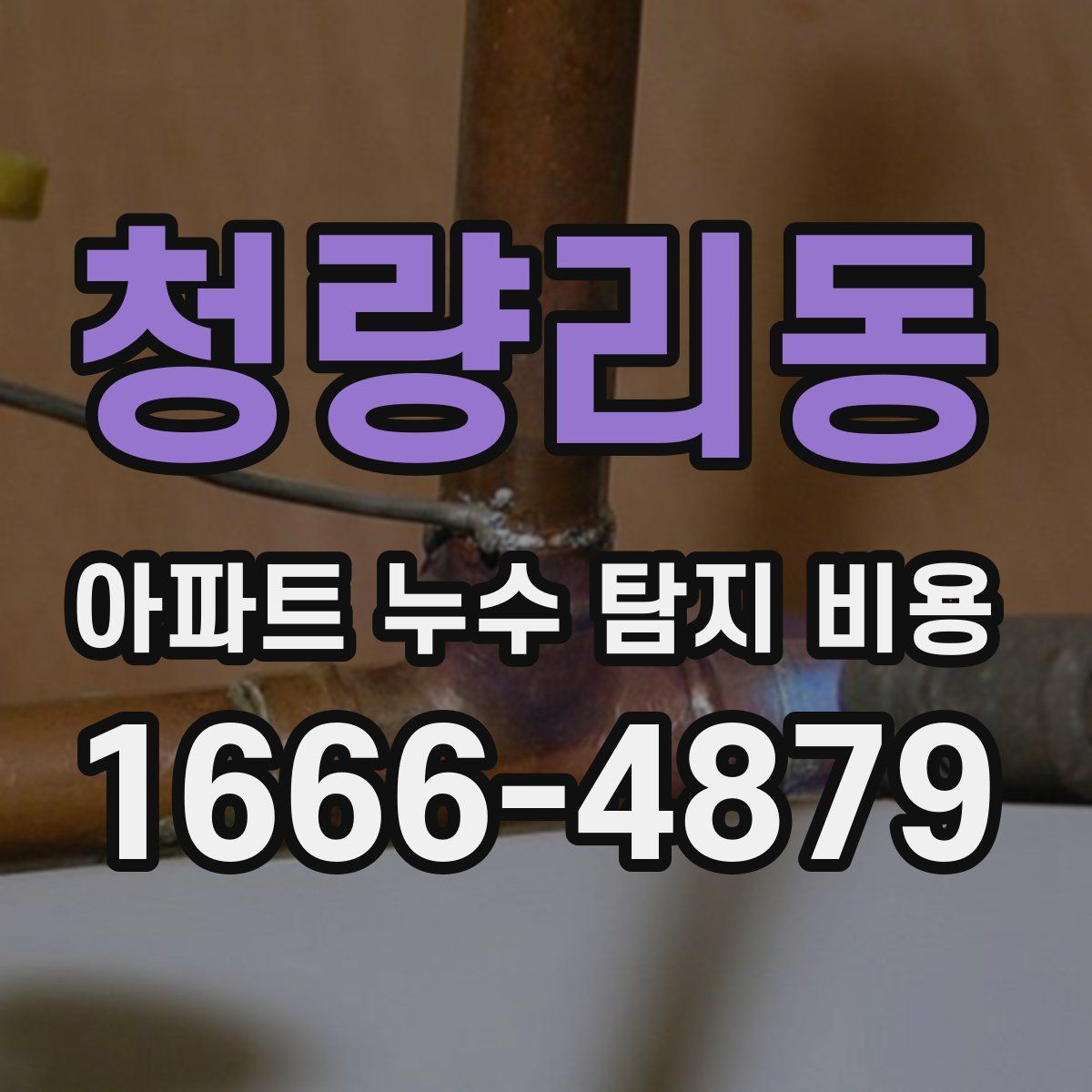 청량리동 아파트 누수 탐지 비용