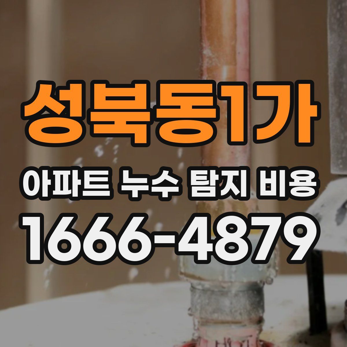성북동1가 아파트 누수 탐지 비용