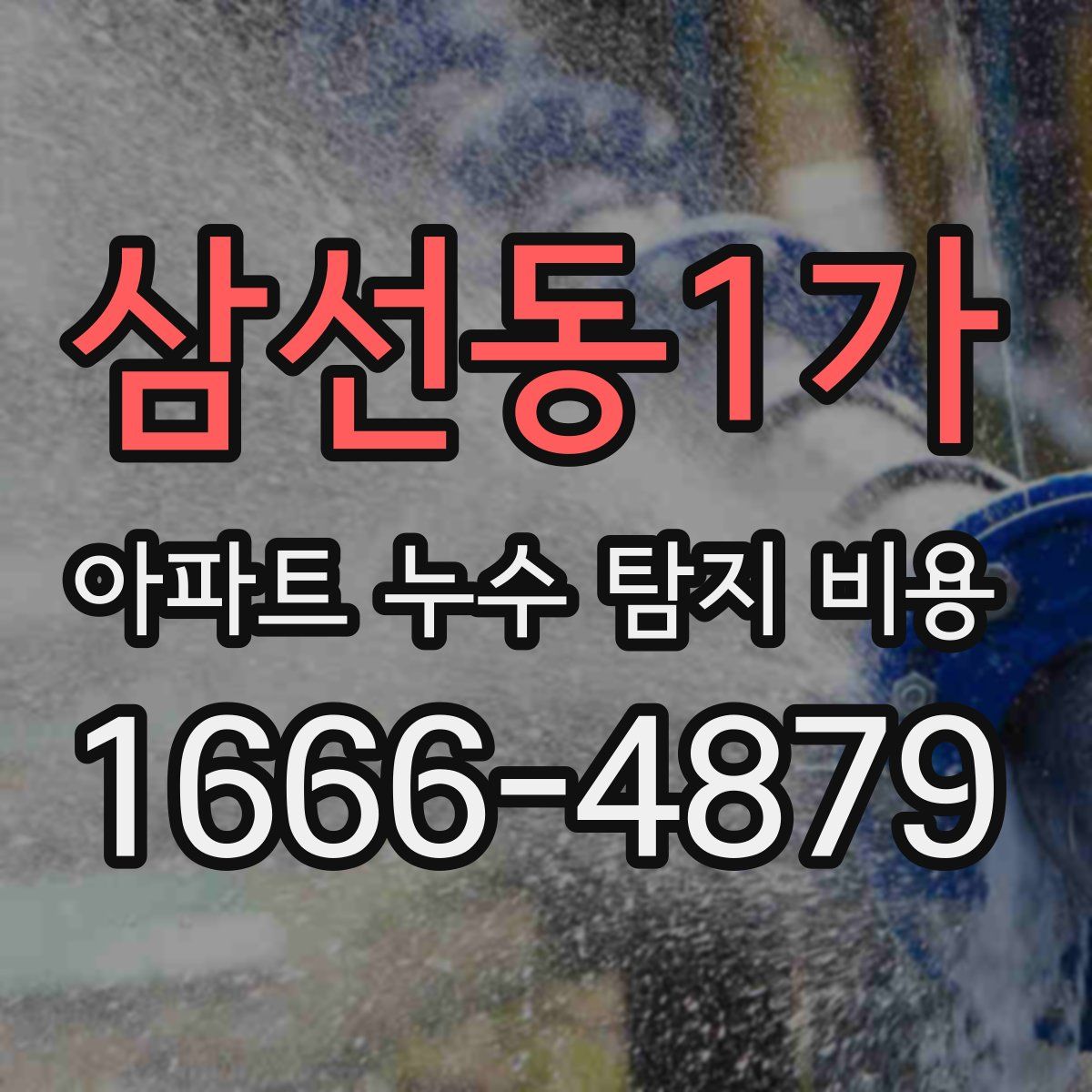 삼선동1가 아파트 누수 탐지 비용