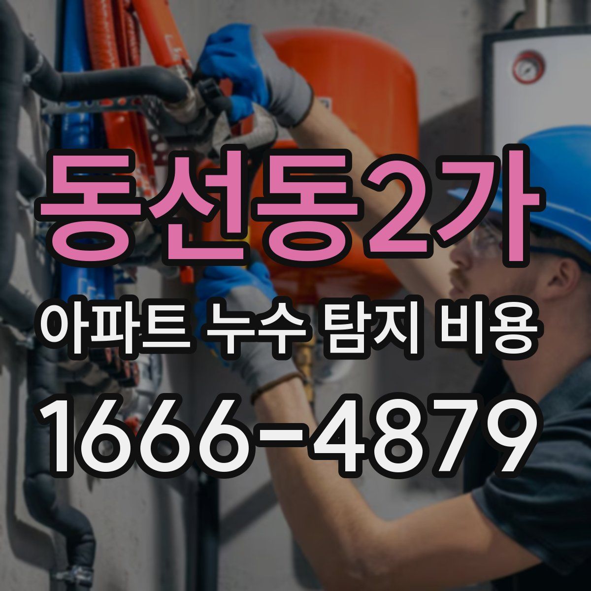 동선동2가 아파트 누수 탐지 비용