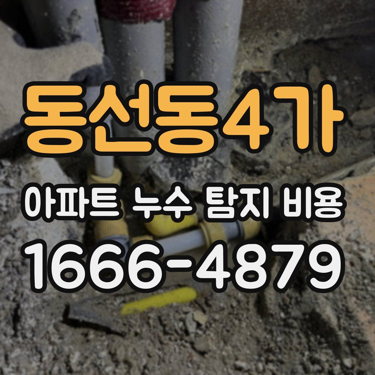 동선동4가 아파트 누수 탐지 비용