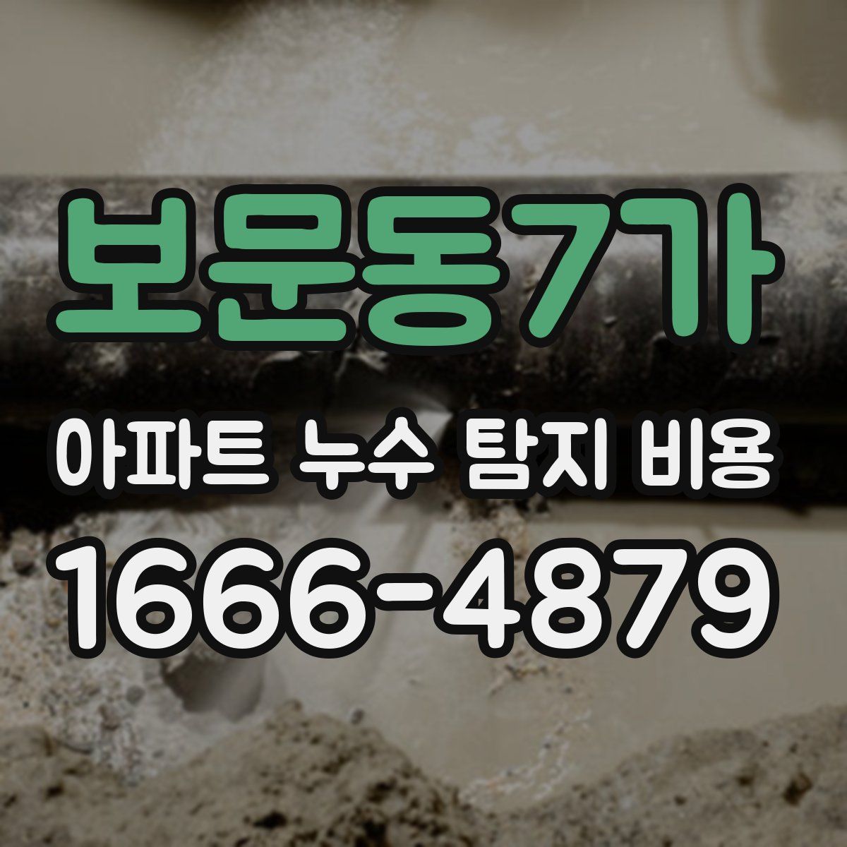 보문동7가 아파트 누수 탐지 비용
