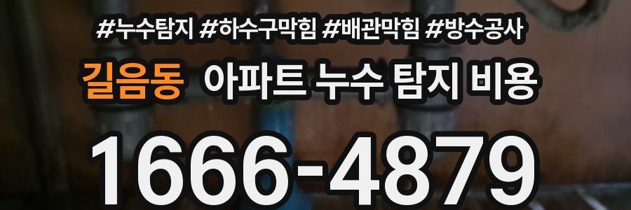 길음동 아파트 누수 탐지 비용