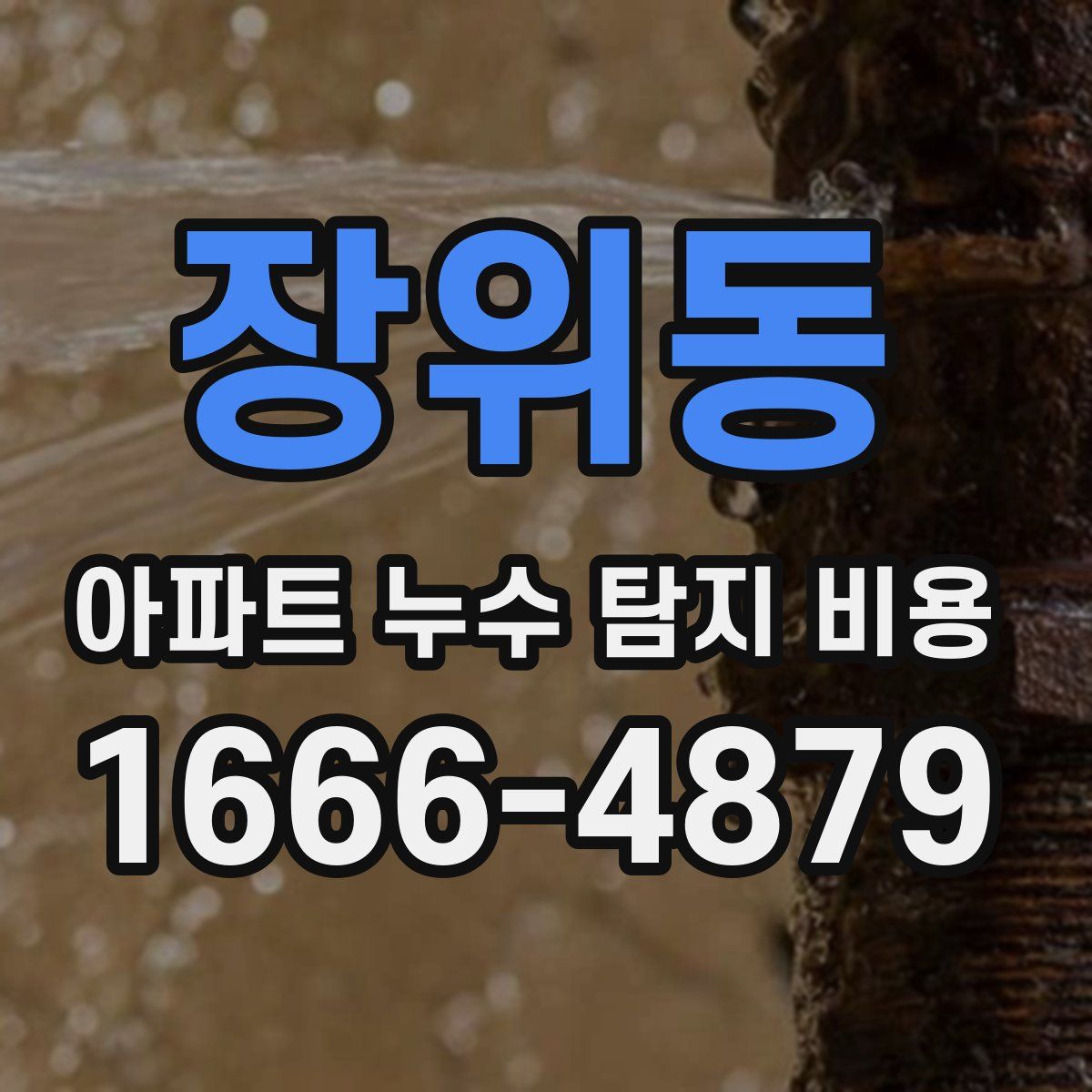 장위동 아파트 누수 탐지 비용