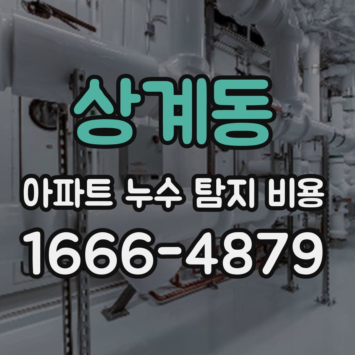상계동 아파트 누수 탐지 비용