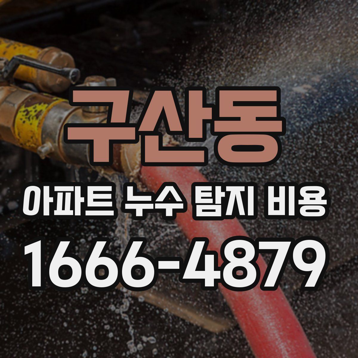 구산동 아파트 누수 탐지 비용
