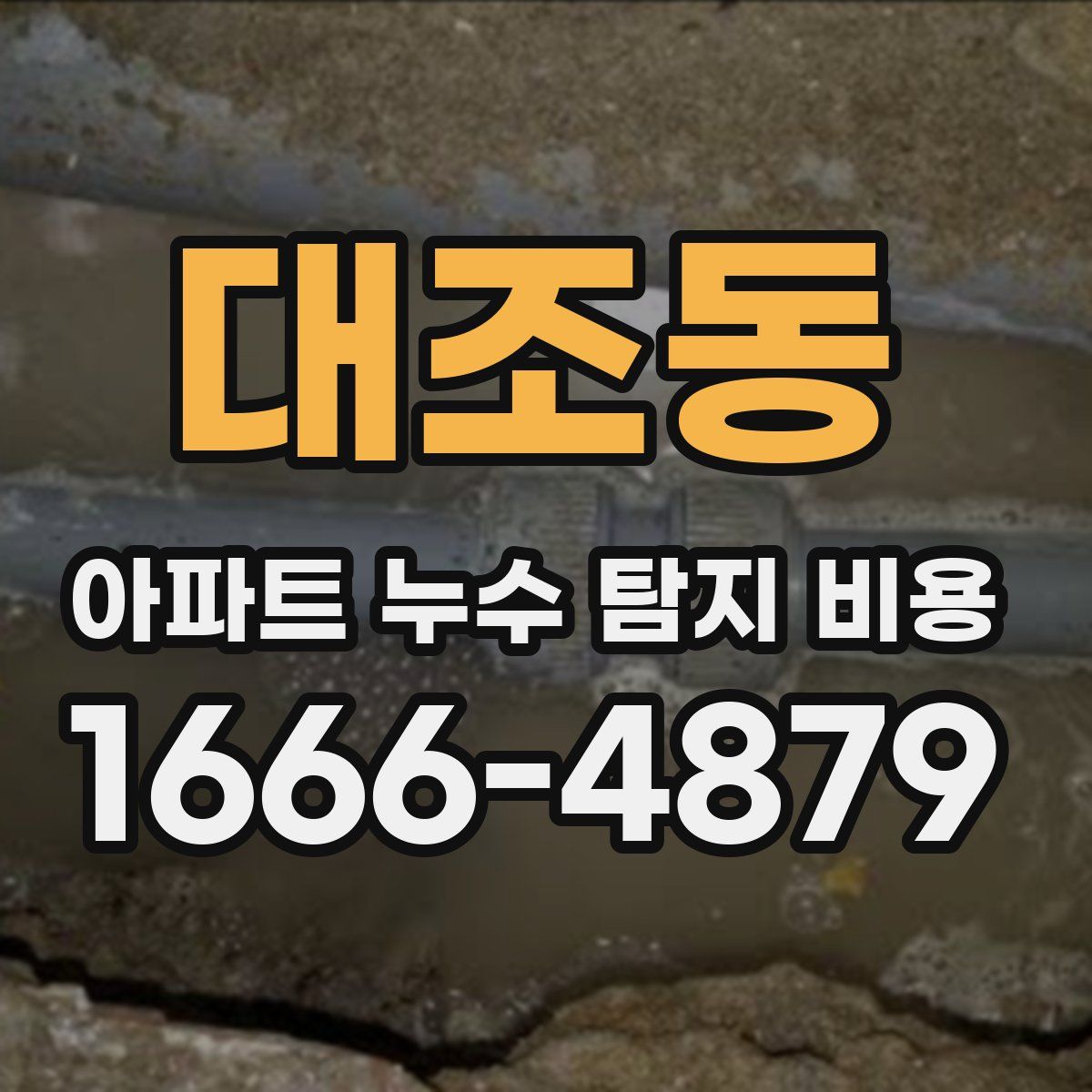 대조동 아파트 누수 탐지 비용
